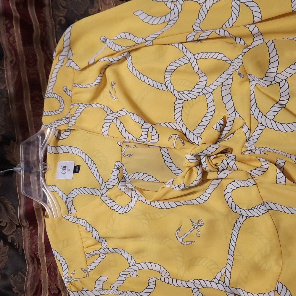 Yellow Cabi Sailors shirt